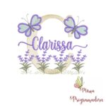 Matriz de Bordado Jardim Lavanda Clarissa