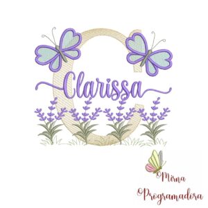 Matriz de Bordado Jardim Lavanda Clarissa