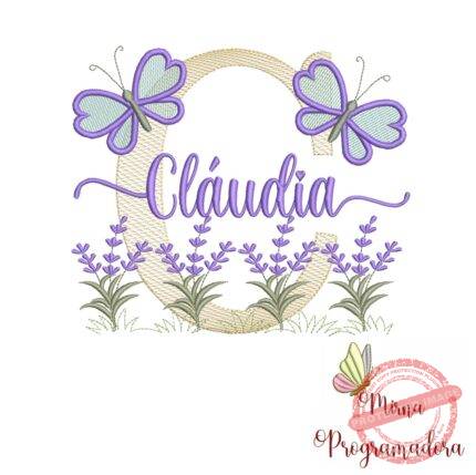Matriz de Bordado Jardim Lavanda Cláudia