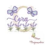 Matriz de Bordado Jardim Lavanda Cora