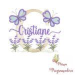 Matriz de Bordado Jardim Lavanda Cristiane
