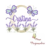 Matriz de Bordado Jardim Lavanda Cristina