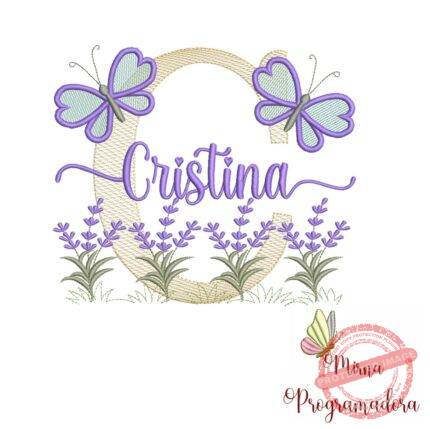 Matriz de Bordado Jardim Lavanda Cristina