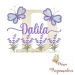 Matriz de Bordado Jardim Lavanda Dalila