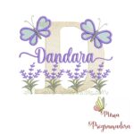 Matriz de Bordado Jardim Lavanda Dandara