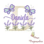 Matriz de Bordado Jardim Lavanda Daniela