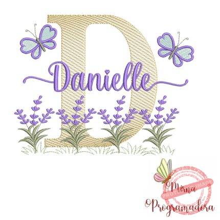 Matriz de Bordado Jardim Lavanda Danielle