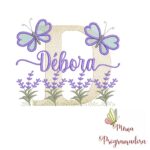 Matriz de Bordado Jardim Lavanda Débora