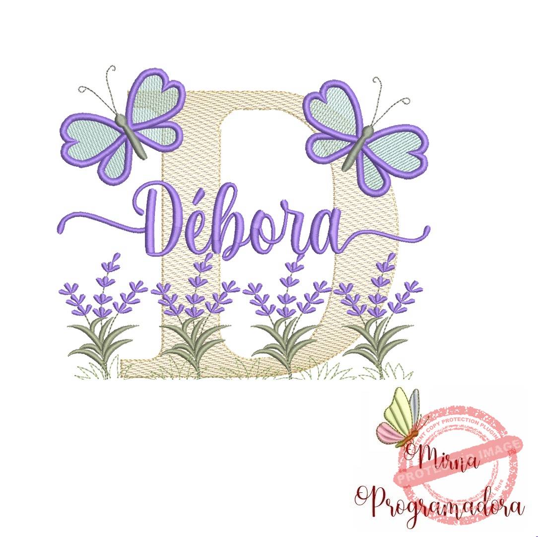 matriz de bordado debora Matriz de Bordado Jardim Lavanda Débora - Imagem 1