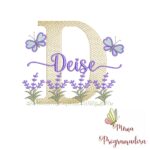 Matriz de Bordado Jardim Lavanda Deise