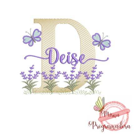 Matriz de Bordado Jardim Lavanda Deise