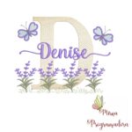 Matriz de Bordado Jardim Lavanda Denise