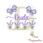 Matriz de Bordado Jardim Lavanda Duda