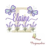 Matriz de Bordado Jardim Lavanda Elaine