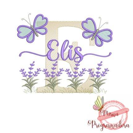 Matriz de Bordado Jardim Lavanda Elis
