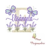 Matriz de Bordado Jardim Lavanda Elisângela
