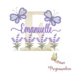 Matriz de Bordado Jardim Lavanda Emanuelle
