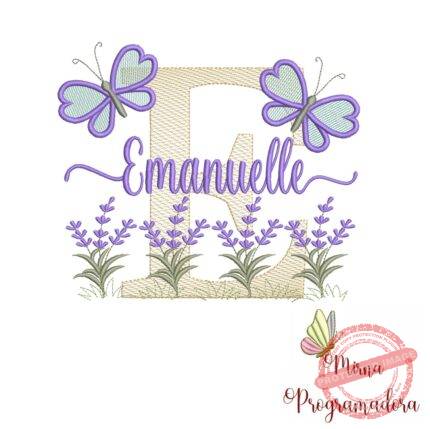 Matriz de Bordado Jardim Lavanda Emanuelle