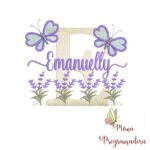 Matriz de Bordado Jardim Lavanda Emanuelly