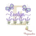Matriz de Bordado Jardim Lavanda Evelyn