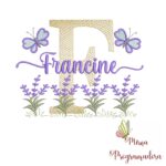 Matriz de Bordado Jardim Lavanda Francine