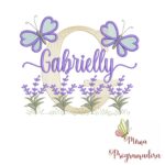 Matriz de Bordado Jardim Lavanda Gabrielly