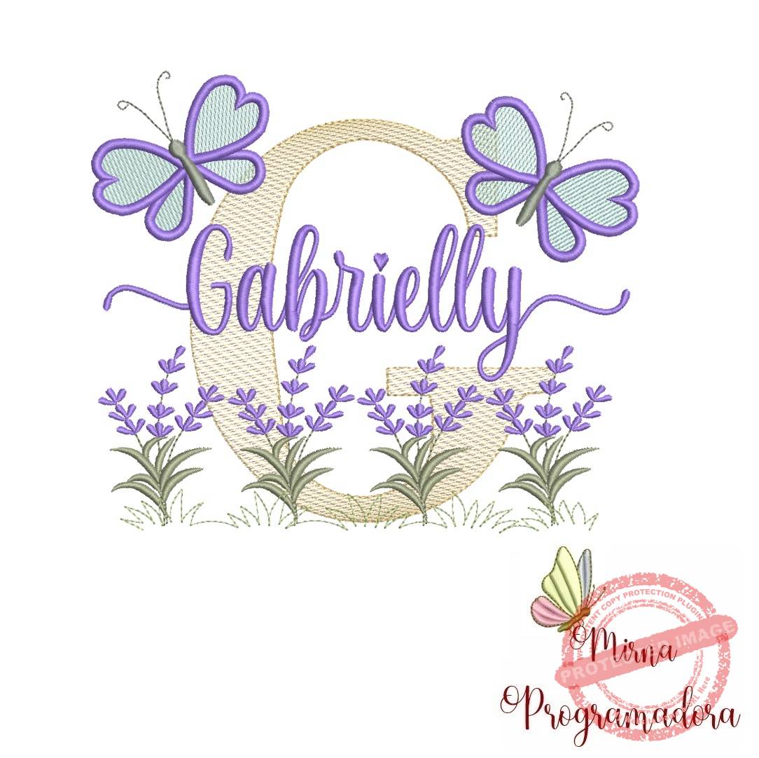 matriz de bordado gabrielly Matriz de Bordado Jardim Lavanda Gabrielly - Imagem 1