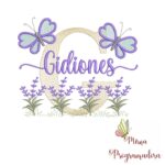 Matriz de Bordado Jardim Lavanda Gidiones