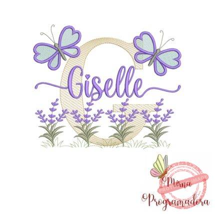 Matriz de Bordado Jardim Lavanda Giselle