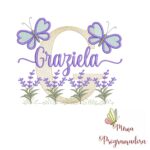 Matriz de Bordado Jardim Lavanda Graziela