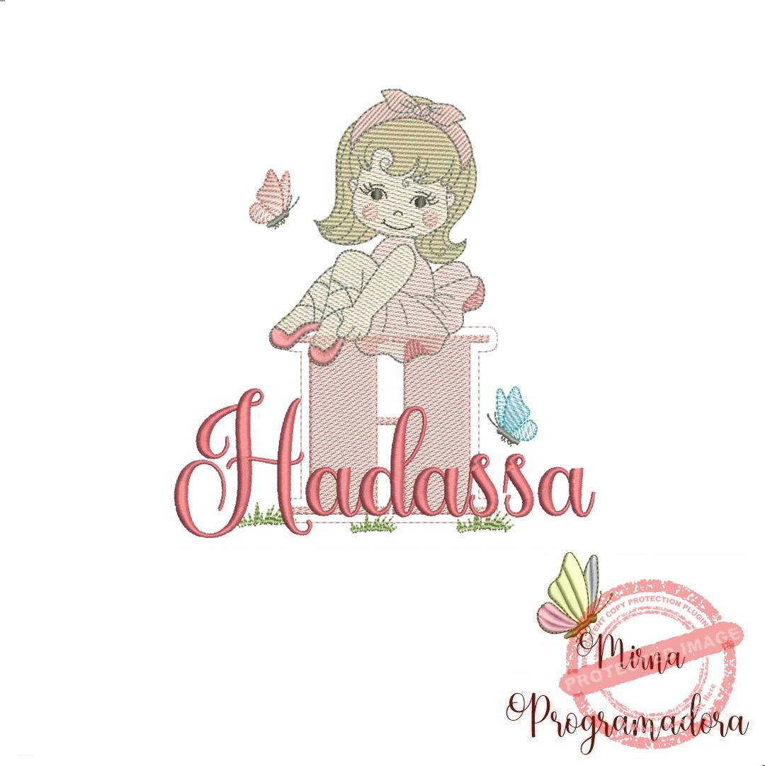 matriz de bordado hadassa Matriz de Bordado Hadassa bailarina - Imagem 1