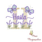 Matriz de Bordado Jardim Lavanda Haila