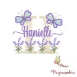 Matriz de Bordado Jardim Lavanda Hanielle