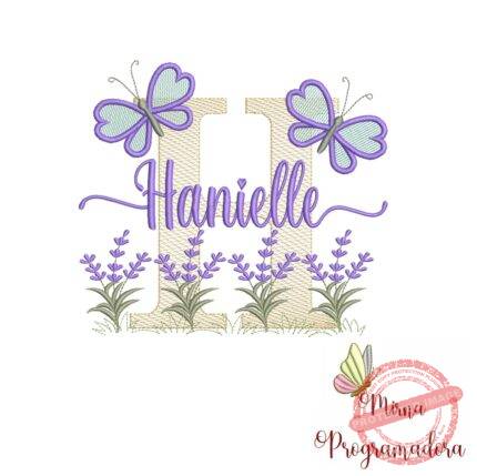 Matriz de Bordado Jardim Lavanda Hanielle