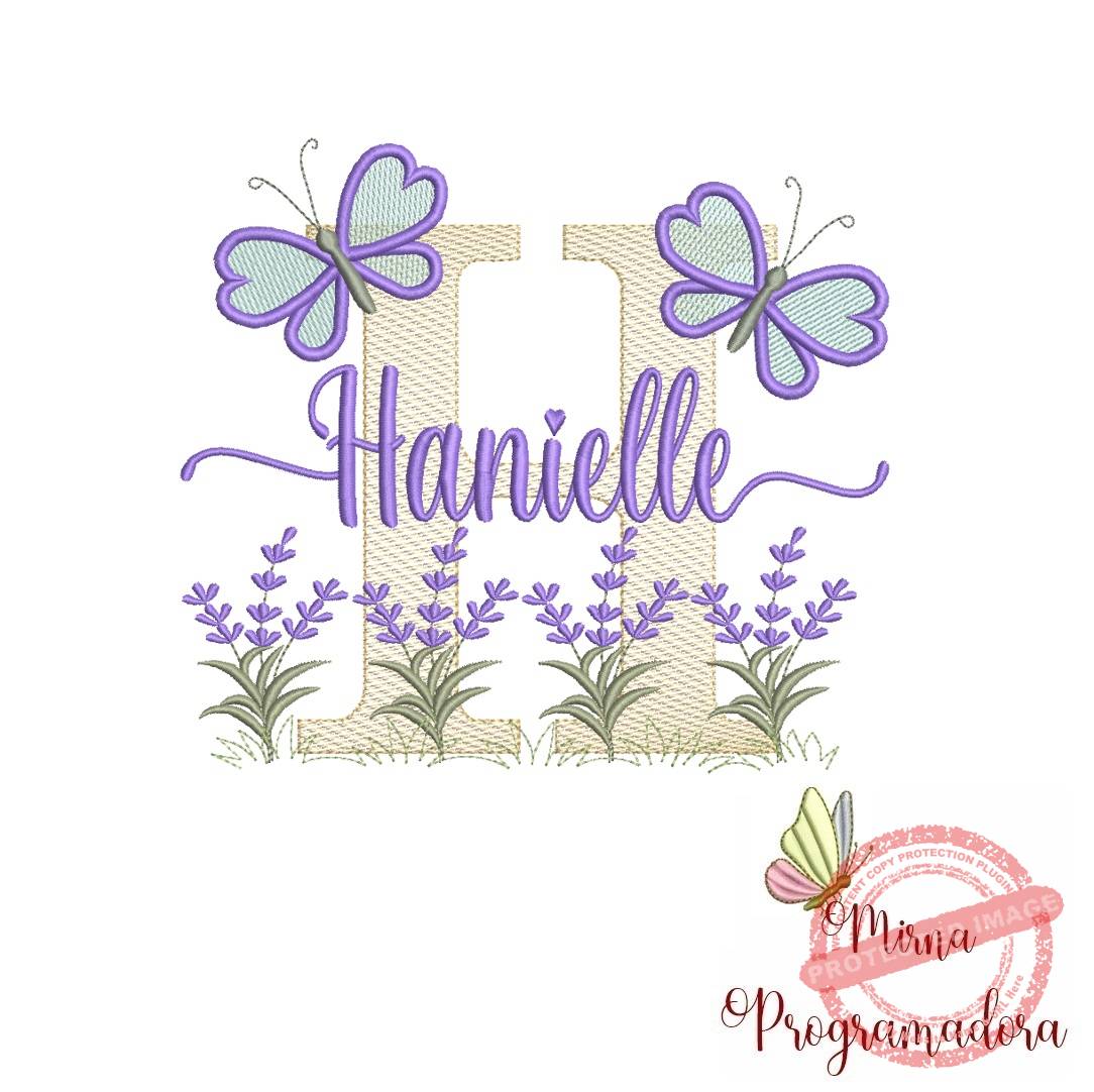 matriz de bordado hanielle Matriz de Bordado Jardim Lavanda Hanielle - Imagem 1
