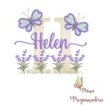 Matriz de Bordado Jardim Lavanda Helen