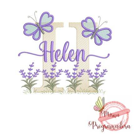 Matriz de Bordado Jardim Lavanda Helen