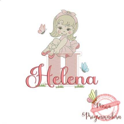 Matriz de Bordado Helena bailarina