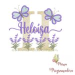 Matriz de Bordado Jardim Lavanda Heloísa