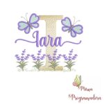 Matriz de Bordado Jardim Lavanda Iara