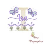 Matriz de Bordado Jardim Lavanda Isa