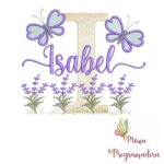 Matriz de Bordado Jardim Lavanda Isabel