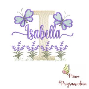 Matriz de Bordado Jardim Lavanda Isabella