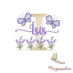 Matriz de Bordado Jardim Lavanda Ísis