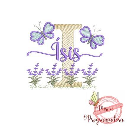 Matriz de Bordado Jardim Lavanda Ísis
