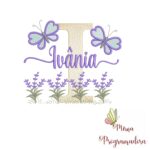 Matriz de Bordado Jardim Lavanda Ivânia