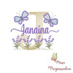 Matriz de Bordado Jardim Lavanda Janaína
