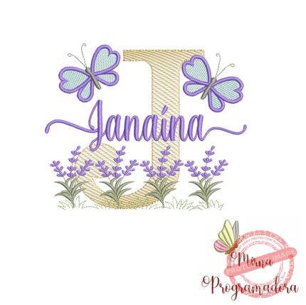 Matriz de Bordado Jardim Lavanda Janaína