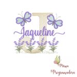 Matriz de Bordado Jardim Lavanda Jaqueline