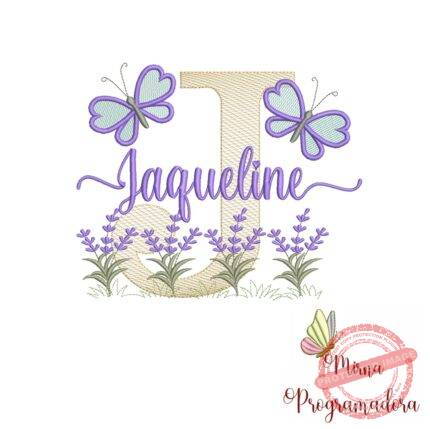Matriz de Bordado Jardim Lavanda Jaqueline